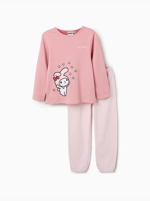Pigiama in cotone a manica lunga con stampa my melody - Kiabi