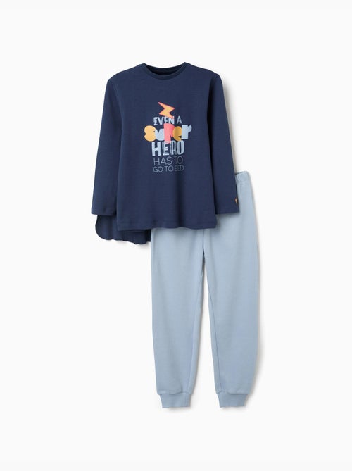 Pigiama in cotone a maniche lunghe con mantello rimovibile - Kiabi