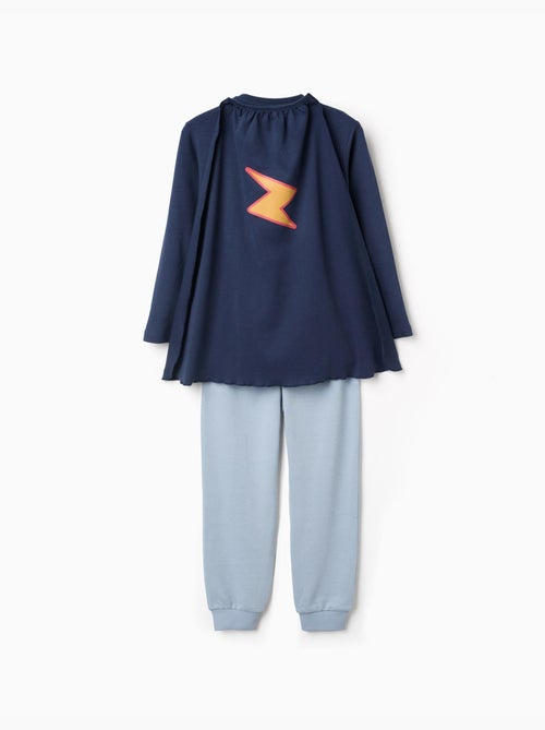 Pigiama in cotone a maniche lunghe con mantello rimovibile - Kiabi