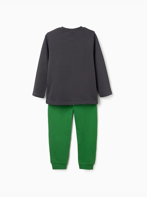 Pigiama in cotone a maniche lunghe con stampa Minecraft - Kiabi