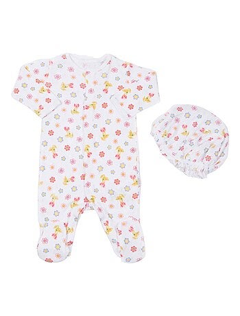Pigiama in cotone biologico jacquard, iris | Kitikate