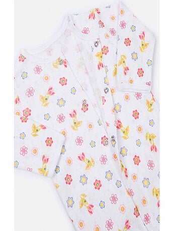 Pigiama in cotone biologico jacquard, iris | Kitikate