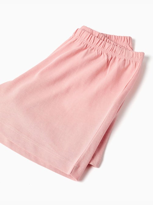 Pigiama in cotone con motivo a cuore e volant - Kiabi