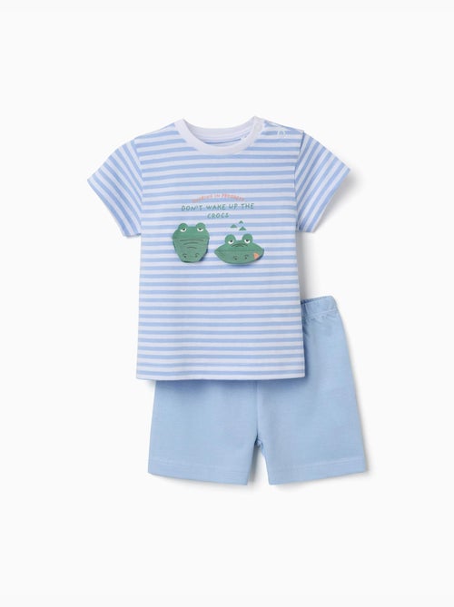 Pigiama in cotone con stampa alligatore - Kiabi