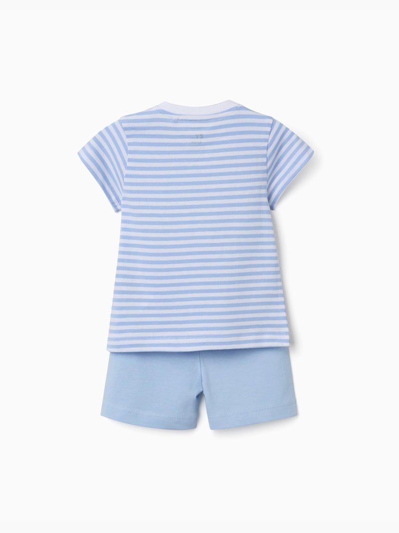 Pigiama in cotone con stampa alligatore Blu chiaro - Kiabi