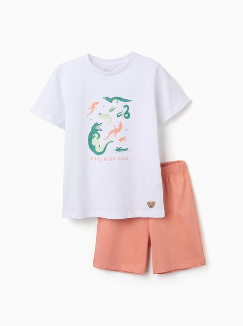 Pigiama in cotone con stampa di alligatore - Kiabi