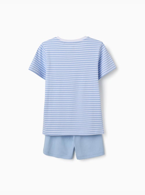 Pigiama in cotone con stampa di coccodrilli che si illuminano al buio - Kiabi