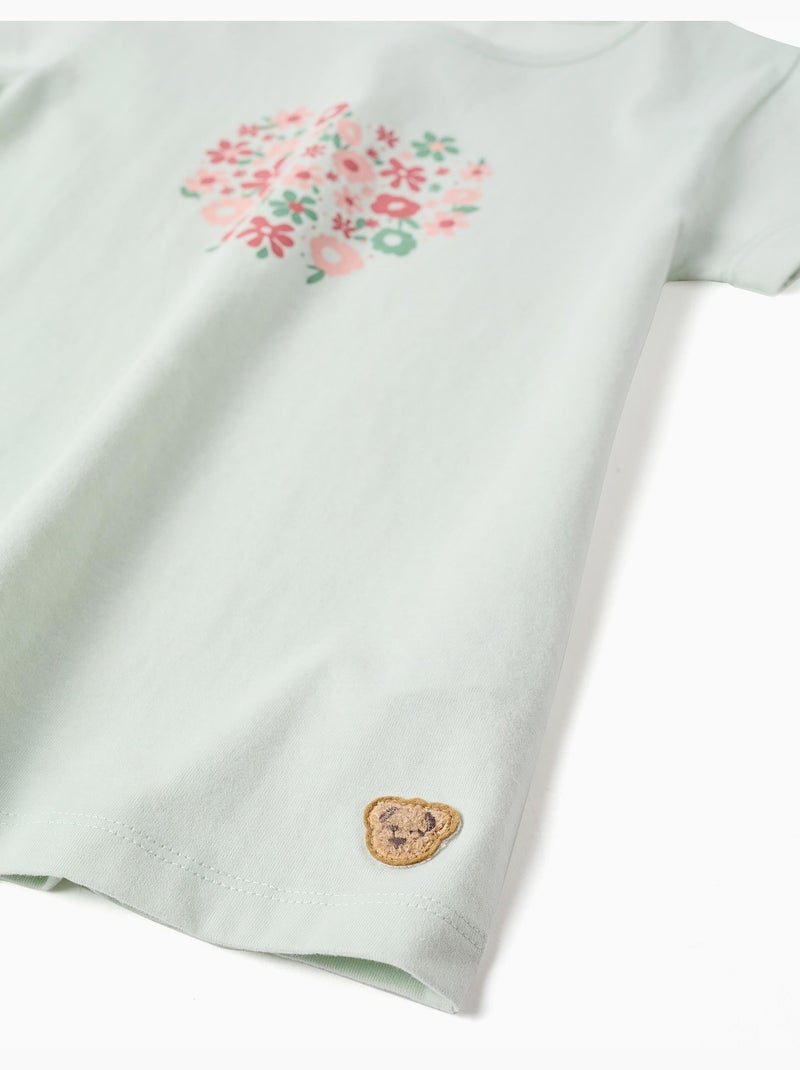 Pigiama in cotone con stampa floreale Verde - Kiabi