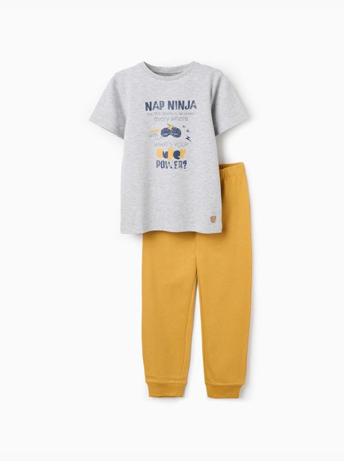 Pigiama in cotone con stampa nap ninja - Kiabi