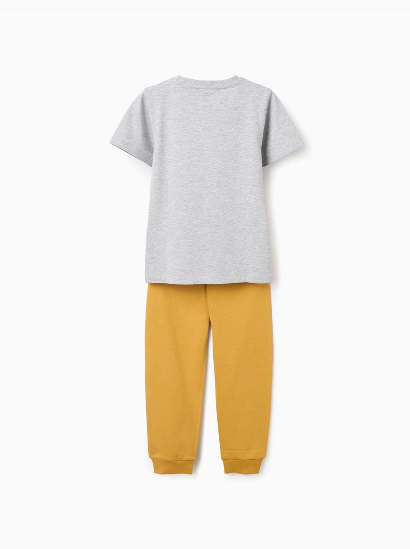 Pigiama in cotone con stampa nap ninja Grigio chiaro - Kiabi