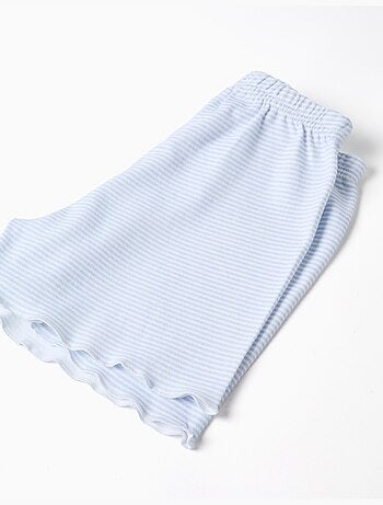 Pigiama in cotone con stampa stitch