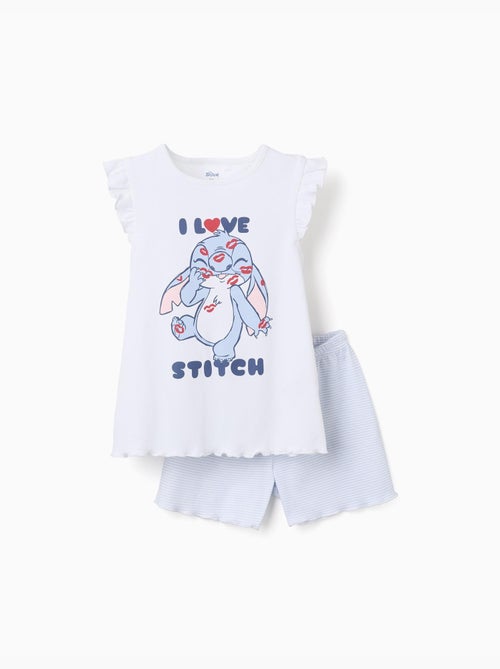 Pigiama in cotone con stampa stitch - Kiabi