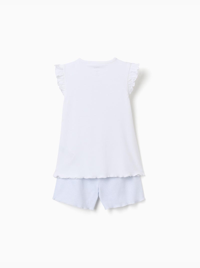 Pigiama in cotone con stampa stitch Bianco - Kiabi