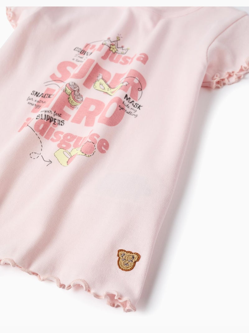 Pigiama in cotone con stampa supereroe Rosa chiaro - Kiabi
