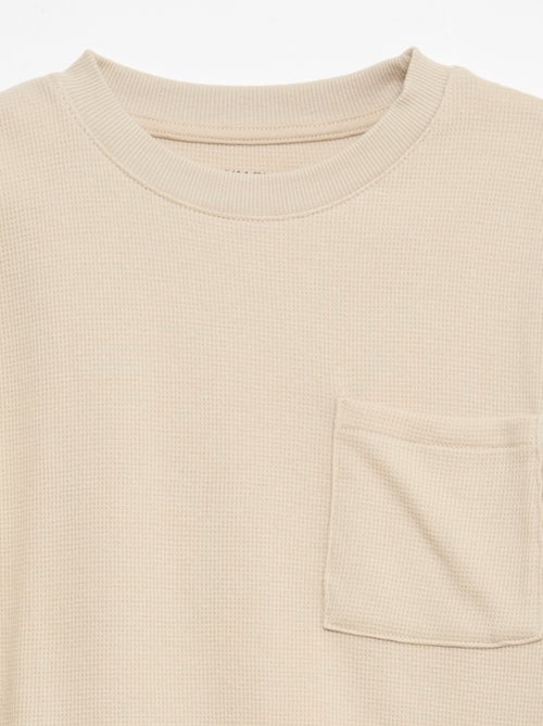 Pigiama in cotone tinta unita - Kiabi