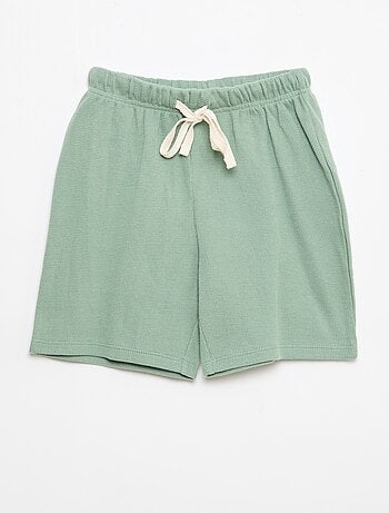 Pigiama in cotone tinta unita