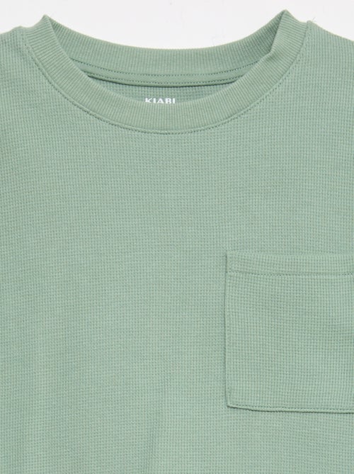 Pigiama in cotone tinta unita - Kiabi