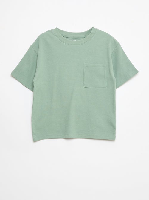 Pigiama in cotone tinta unita - Kiabi