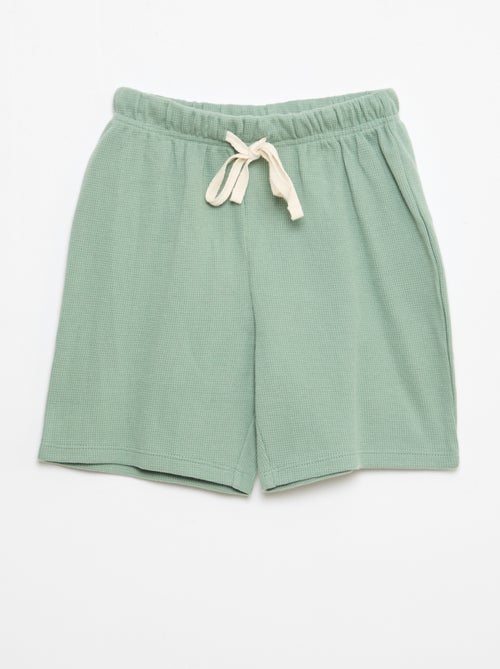 Pigiama in cotone tinta unita - Kiabi