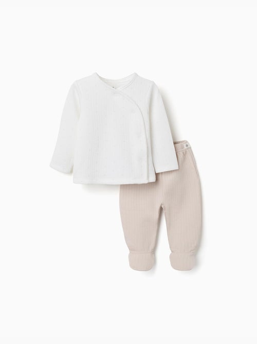 Pigiama in cotone trapuntato a manica lunga - Kiabi