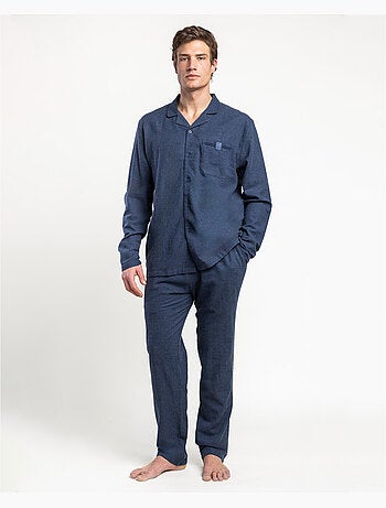 Pigiama in denim a maniche lunghe aperto da uomo ADMAS CLASSIC