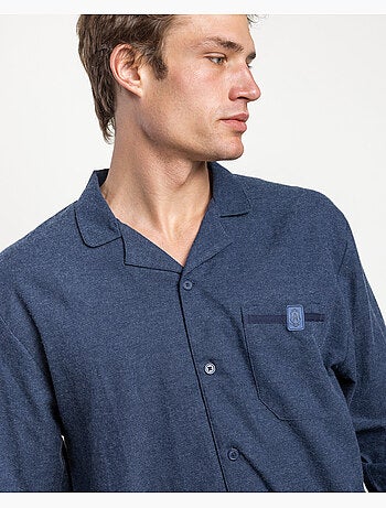 Pigiama in denim a maniche lunghe aperto da uomo ADMAS CLASSIC