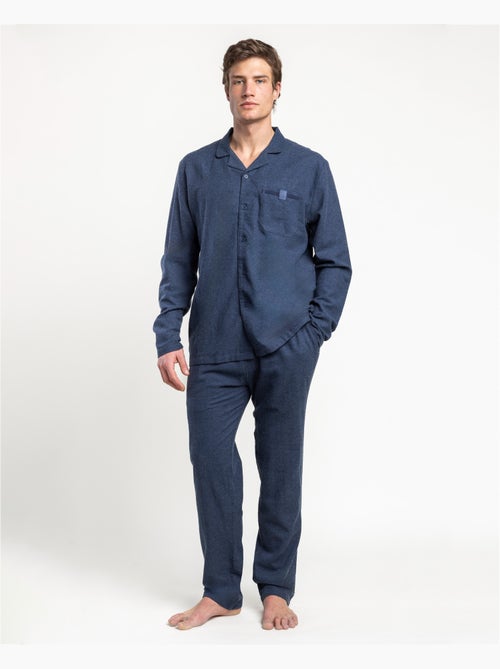 Pigiama in denim a maniche lunghe aperto da uomo ADMAS CLASSIC - Kiabi Pigiama in denim a maniche lunghe aperto da uomo ADMAS CLASSIC - Kiabi