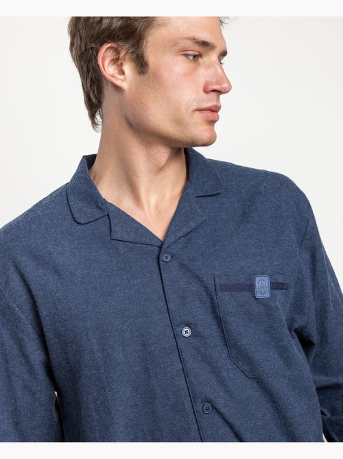 Pigiama in denim a maniche lunghe aperto da uomo ADMAS CLASSIC - Kiabi Pigiama in denim a maniche lunghe aperto da uomo ADMAS CLASSIC - Kiabi