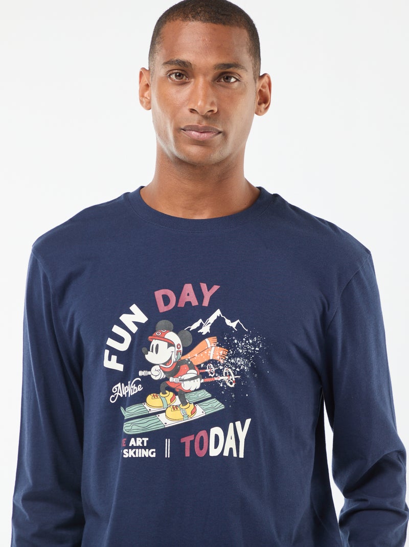 Pigiama in jersey 'Mickey' 'Disney' - T-shirt + pantaloni - 2 pezzi Blu - Kiabi