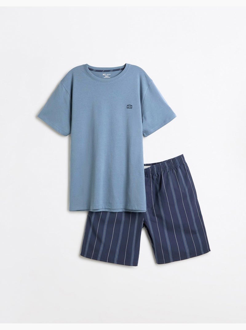 Pigiama in jersey, mo fashion Blu - Kiabi