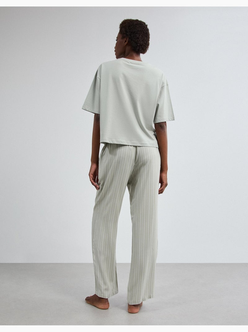 Pigiama in jersey, mo fashion Verde - Kiabi