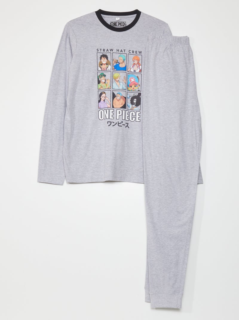 Pigiama in jersey 'One Piece' - 2 pezzi GRIGIO - Kiabi