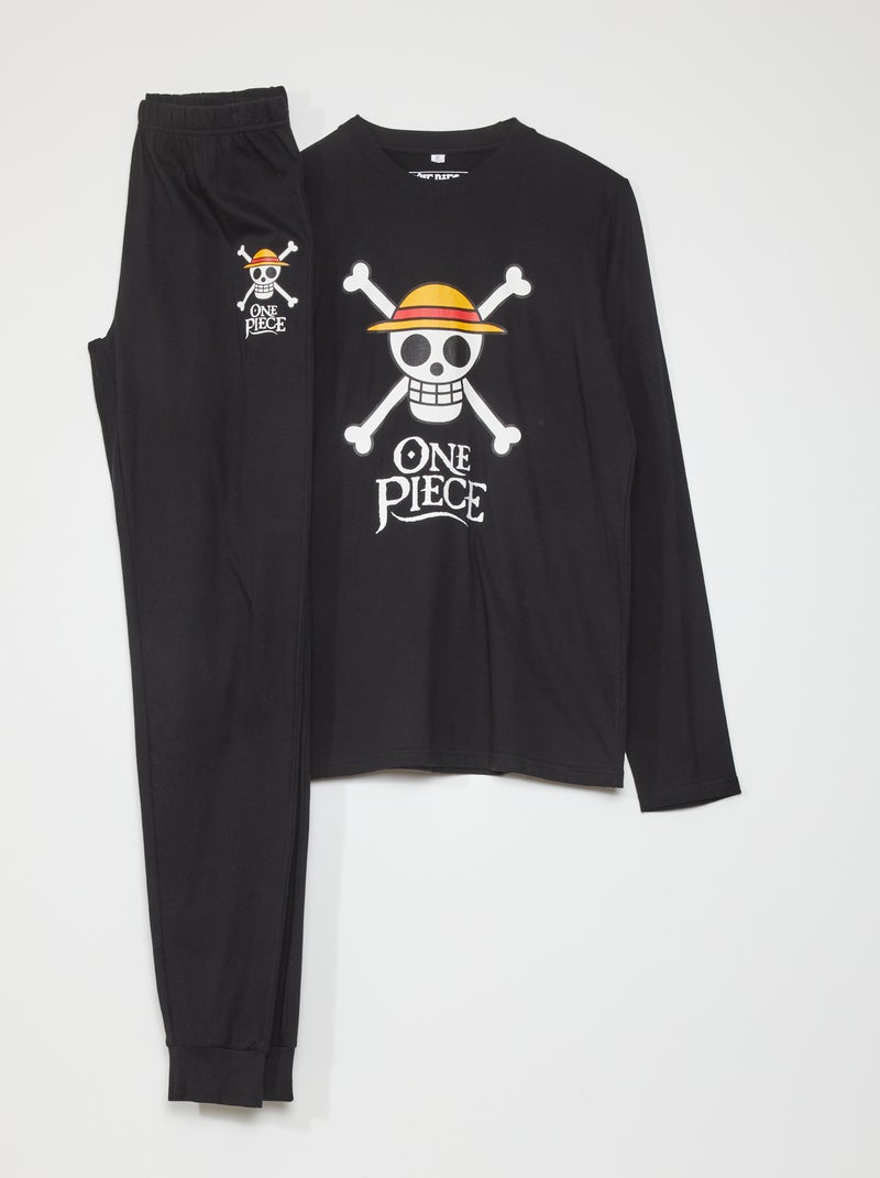 Pigiama in jersey 'One Piece' nero - Kiabi
