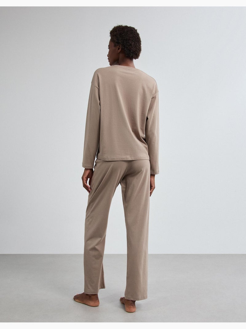 Pigiama in jersey stampato, mo fashion Grigio - Kiabi