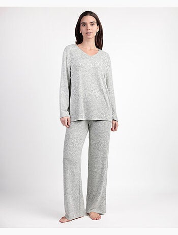 Pigiama in maglia di cretonne a maniche lunghe da donna ADMAS GARDEN