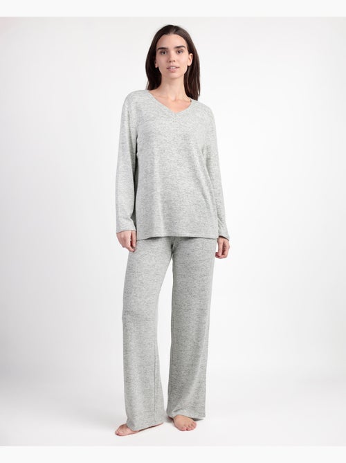 Pigiama in maglia di cretonne a maniche lunghe da donna ADMAS GARDEN - Kiabi Pigiama in maglia di cretonne a maniche lunghe da donna ADMAS GARDEN - Kiabi