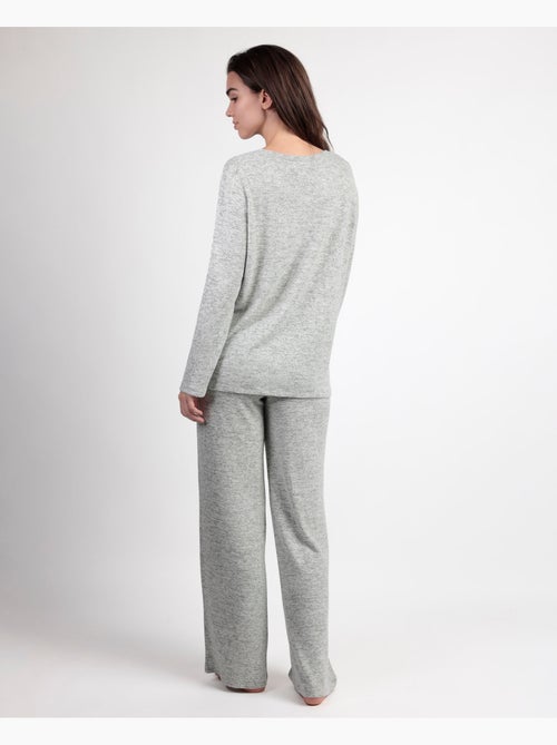 Pigiama in maglia di cretonne a maniche lunghe da donna ADMAS GARDEN - Kiabi Pigiama in maglia di cretonne a maniche lunghe da donna ADMAS GARDEN - Kiabi