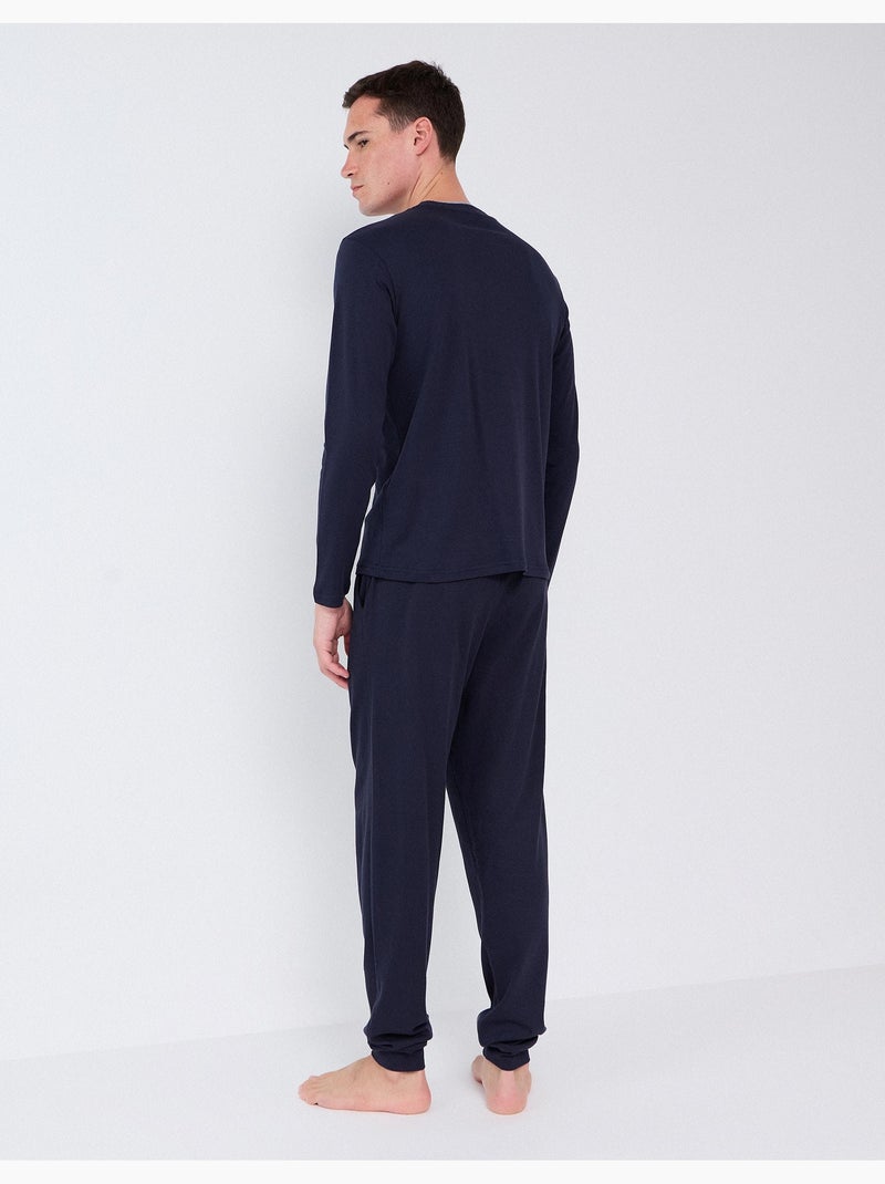 Pigiama in maglia interlock, mo fashion Blu - Kiabi