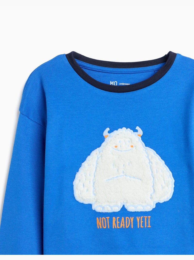 Pigiama in maglia interlock, mo fashion Blu - Kiabi