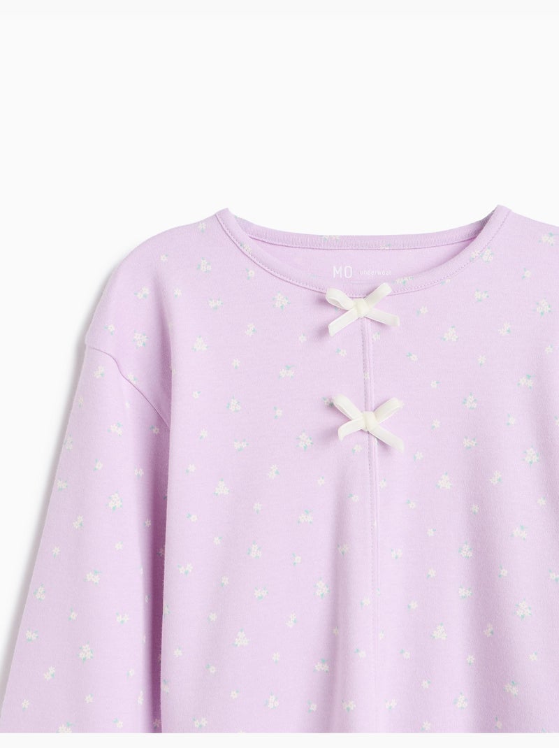 Pigiama in maglia interlock, mo fashion Viola - Kiabi