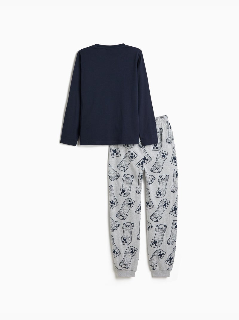 Pigiama in maglia 'minecraft', mo fashion Blu - Kiabi