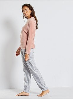 Pigiama in maglia peluche - Kiabi