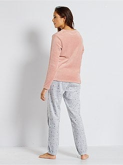 Pigiama in maglia peluche - Kiabi