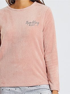 Pigiama in maglia peluche - Kiabi