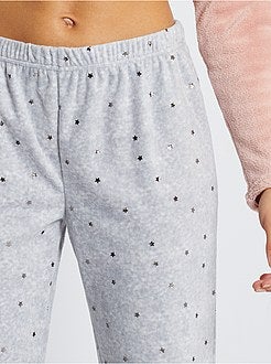 Pigiama in maglia peluche - Kiabi