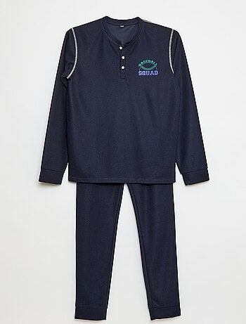 Pigiama in maglia waffle Baseball - Set 2 pezzi