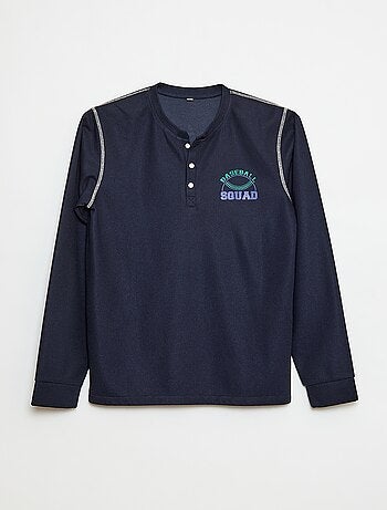 Pigiama in maglia waffle Baseball - Set 2 pezzi