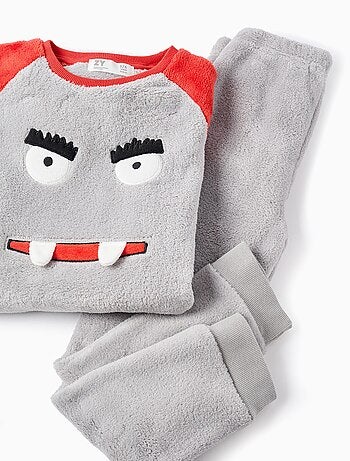 Pigiama in peluche con ricamo monsters of emotions