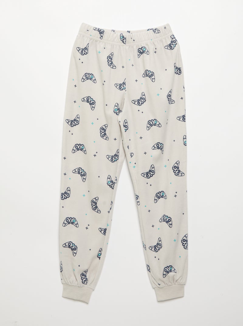 Pigiama in pile 2 pezzi - felpa + pantaloni Grigio - Kiabi