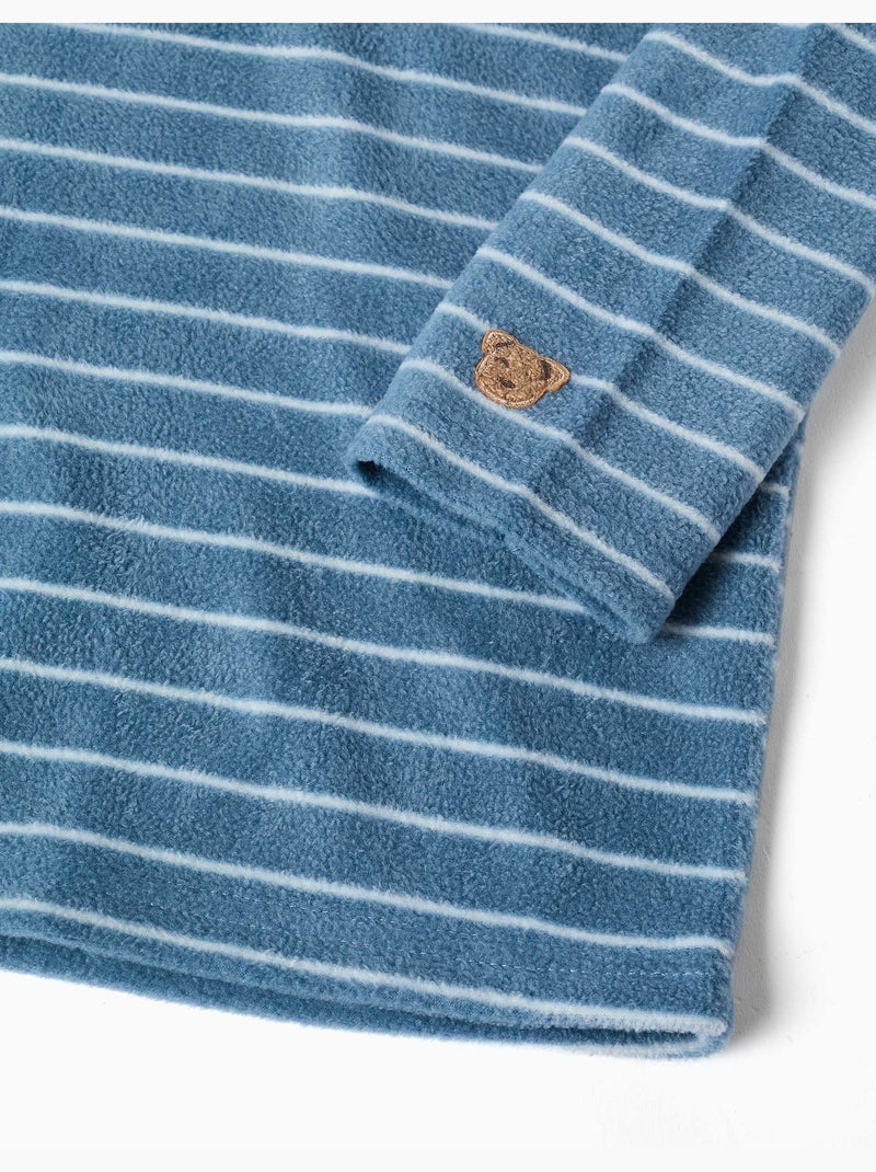 Pigiama in pile a righe Blu Blu - Kiabi